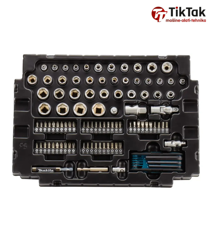 Makita - 120-dijelni set nasadnih ključeva i bitova u Makpac kofe