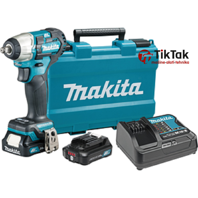 MAKITA AKU UDARNI ODVIJAČ 10,8V/2Ah 165Nm 3/8" TW160DSAE
