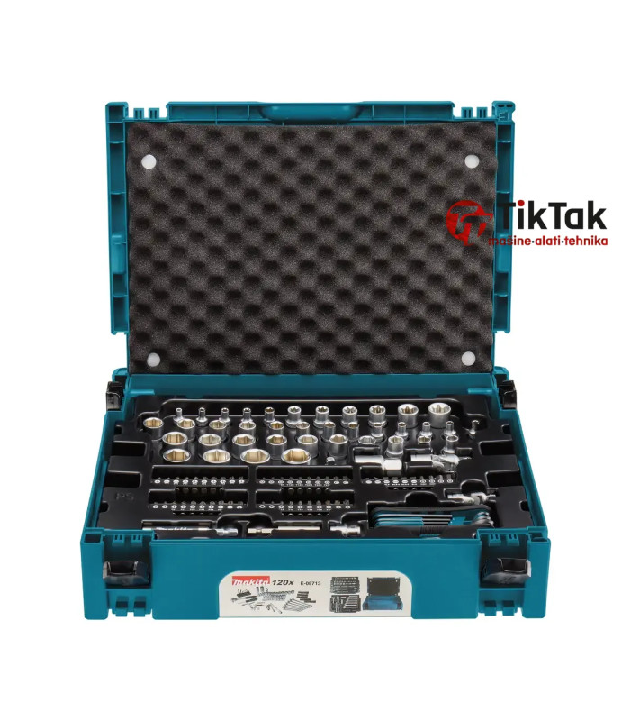 Makita - 120-dijelni set nasadnih ključeva i bitova u Makpac kofe