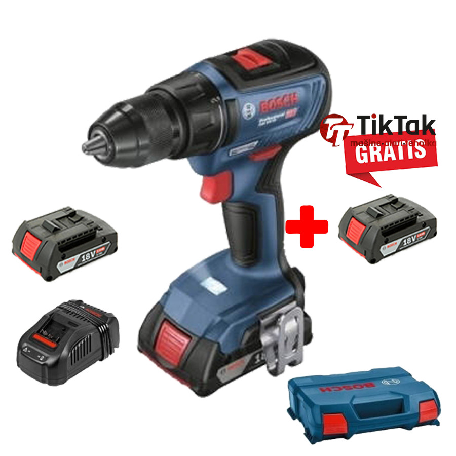 Izvijač AKU GSR 18 V-50 Li / 2.0Ah u kovčegu sa 3x BATERIJA 2.0Ah