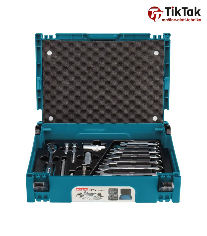 Makita - 120-dijelni set nasadnih ključeva i bitova u Makpac kofe