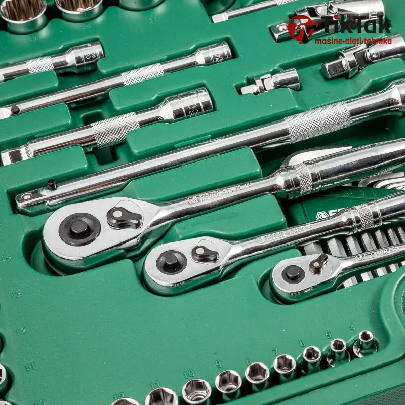SET NAS. KLJUČEVA 1/4",3/8",1/2" 6-KANT I 12-KANT S KLJUČEVIMA I