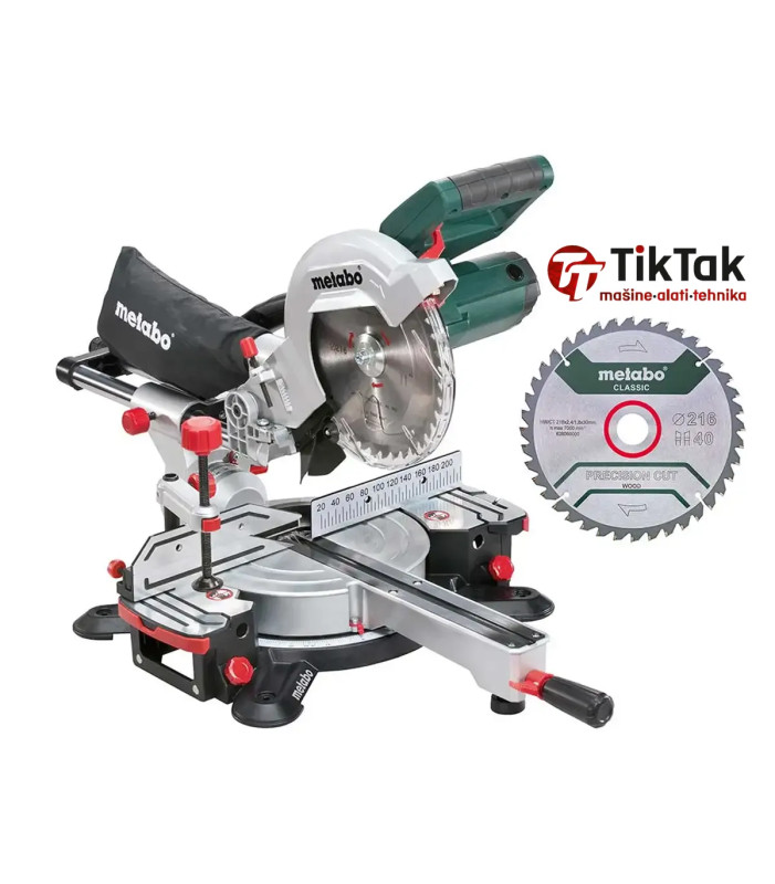 Metabo - Potezno - nagibna pila 216mm 1,5 kW Sa Dva Lista Pile KG