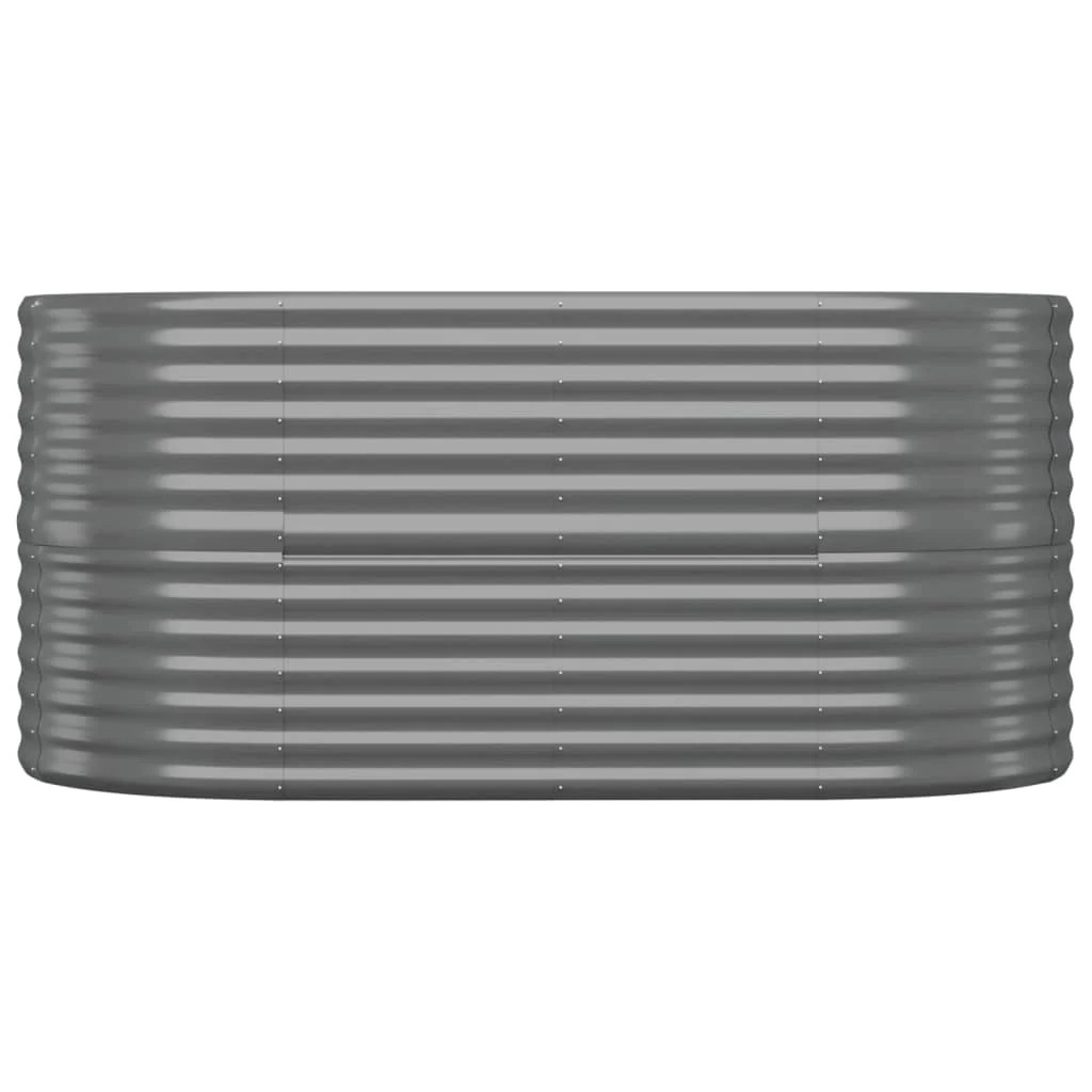 Vrtna saksija siva, čelik, 149,8 x 81,5 x 66,3 cm A11-0266