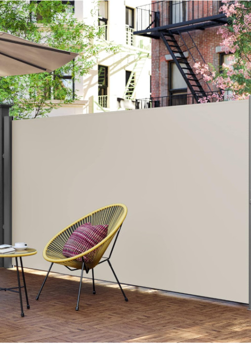 Bočna tenda za balkon i terasu, 180x350 cm (V x D), bež A18-00