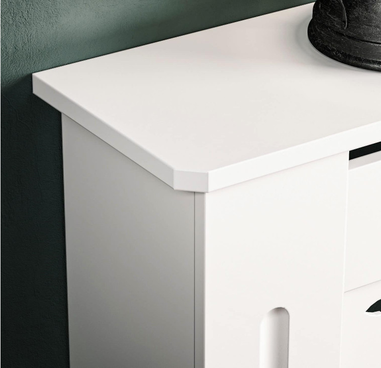 Poklopac za radijator, bijeli, MDF, 152 x 19 x 81,5 cm A17-0067