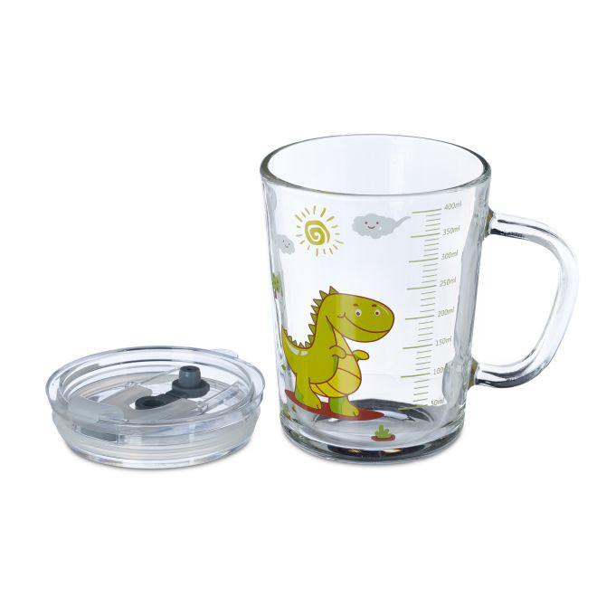 Set dječiji čaša s motivom dinosaura, 12 x 12,5 x 9,5  A12-05