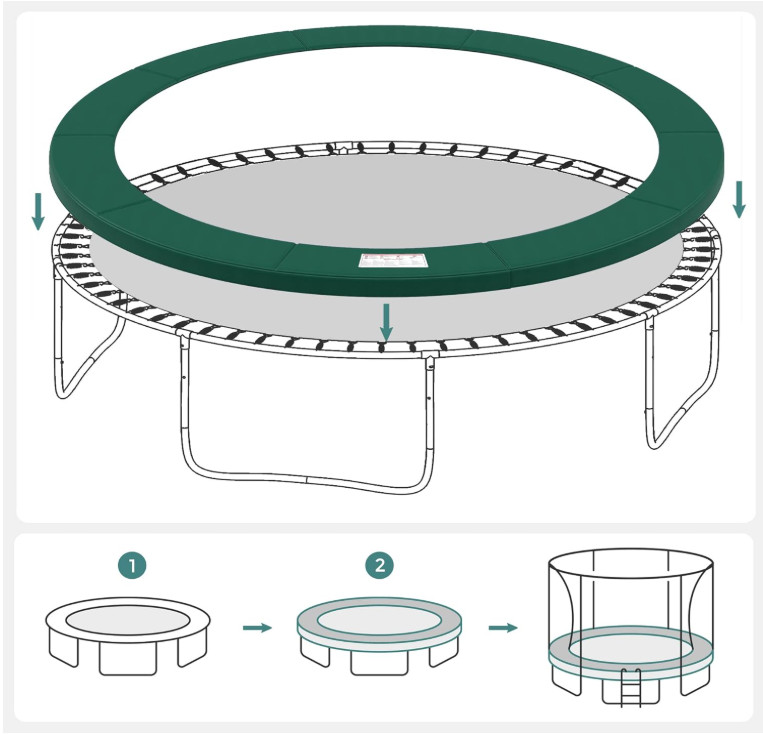 Navlaka za trampolin prečnika 366 cm A18-0011