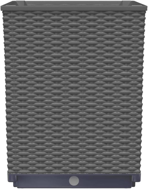 Set od 2 crne polipropilenske saksije, 30 x 30 x 36 cm A11-0201