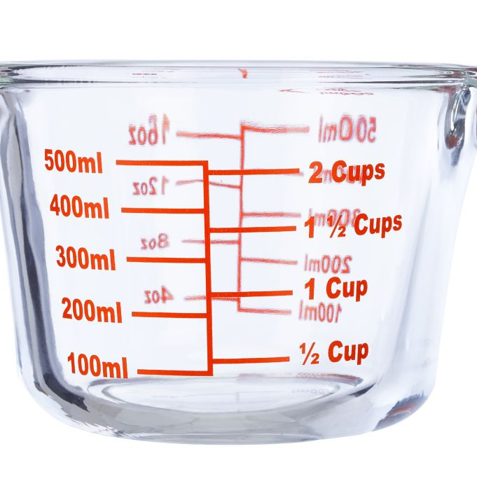Staklena mjerna posuda od 500 ml,  9 x 13 x 17,5 cm A12-0572