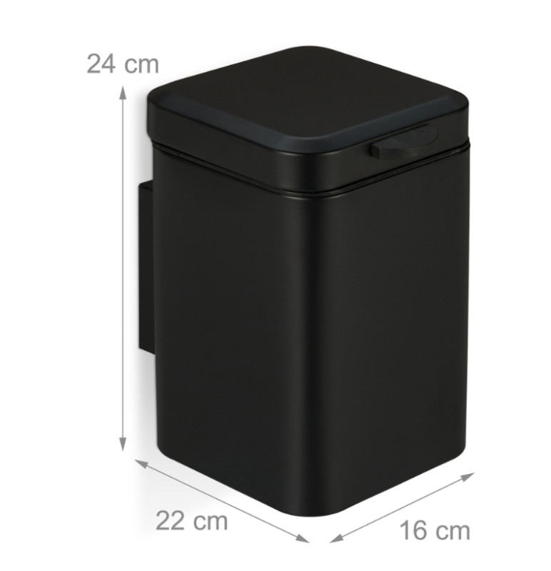 Zidna kanta za smeće za kupaonicu, 3 litre A12-0365