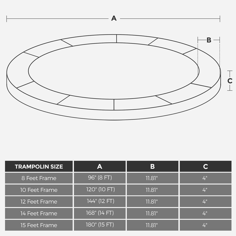 Zamjenska sigurnosna podloga za trampolin od 3 m A19-0239