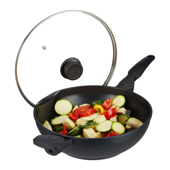 Wok tava sa poklopcem, 15 x 31 x 58 cm A12-0277