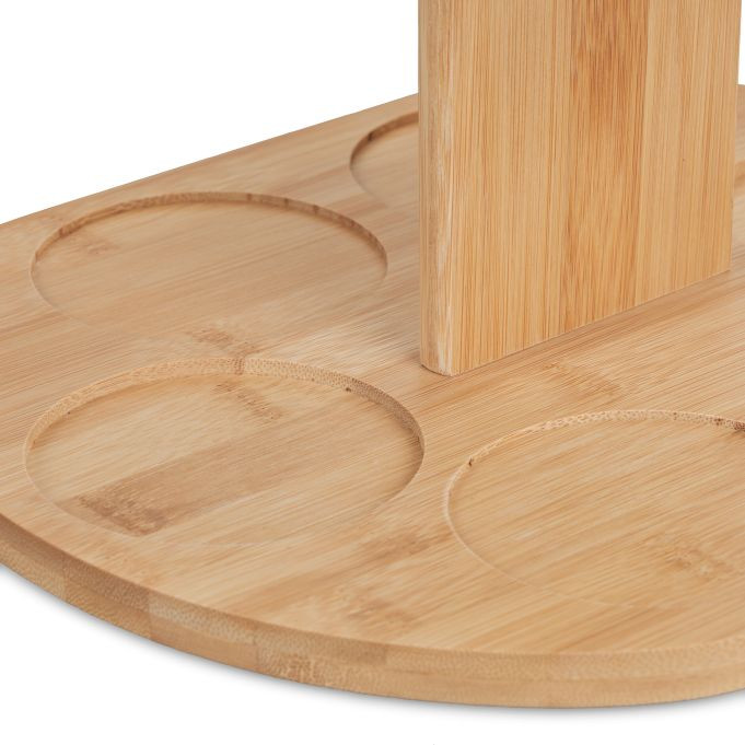 Bambusov vinski stalak za 2 boce, 30.5 x 30 x 25 cm A12-0776