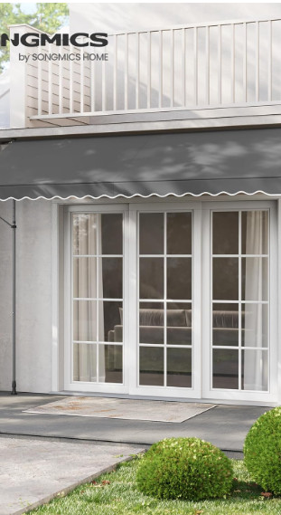 Tenda sa stezaljkom, antracit, 350 x 120 cm A18-0278