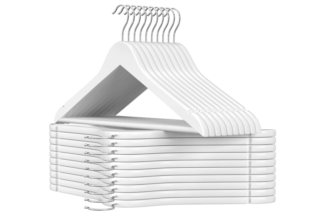 Vješalice, set od 20, bijele A18-0087