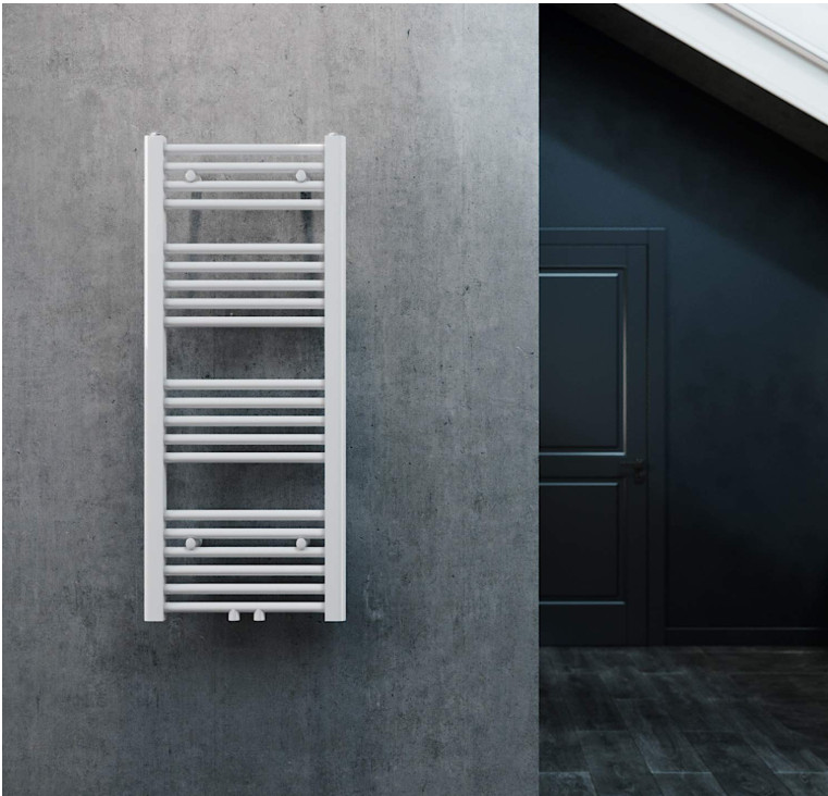 Radijator za kupatilo 100x40 cm bijeli, centralni priklju A17-00