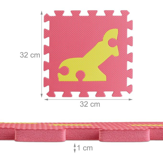 Podloga za slagalice s robotima, 1 x 32 x 32 cm A12-0855