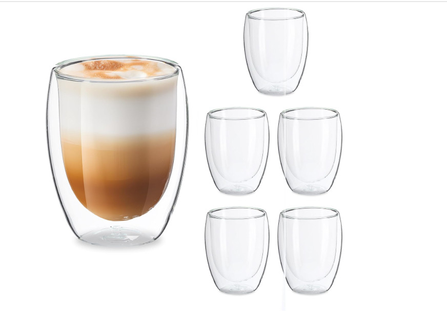 Čaše za Latte Macchiato, set od 6, s dvostrukim stijenk A19-00