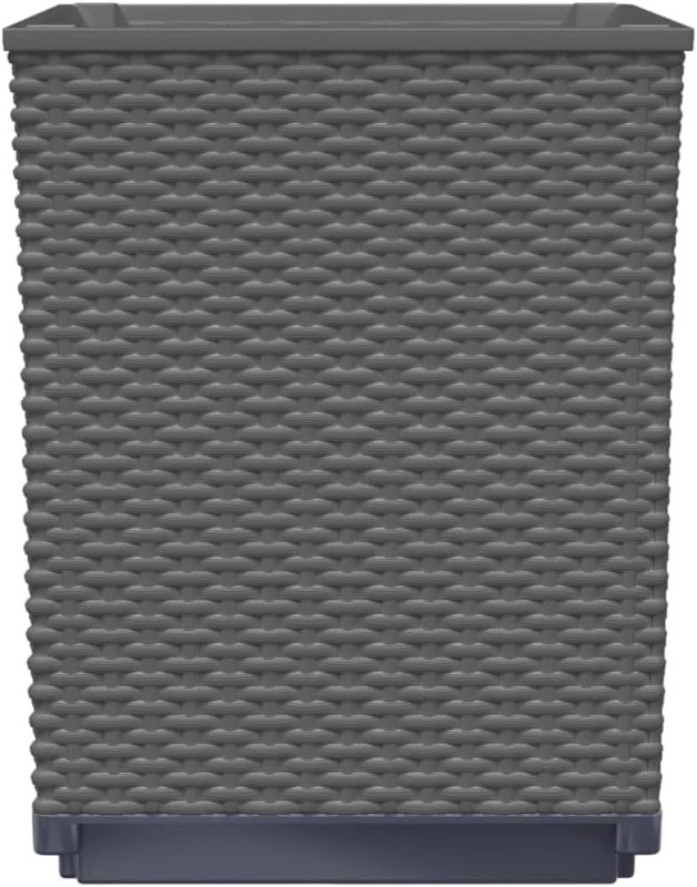 Set od 2 crne polipropilenske saksije, 30 x 30 x 36 cm A11-0201