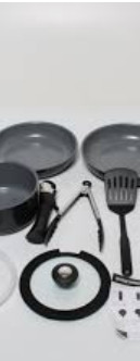 Crni set posuđa Bezia A2-0377