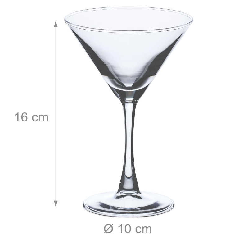 Čaše za Martini, set od 6, 140 ml A12-0750