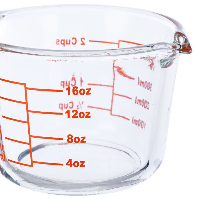 Staklena mjerna posuda od 500 ml,  9 x 13 x 17,5 cm A12-0572