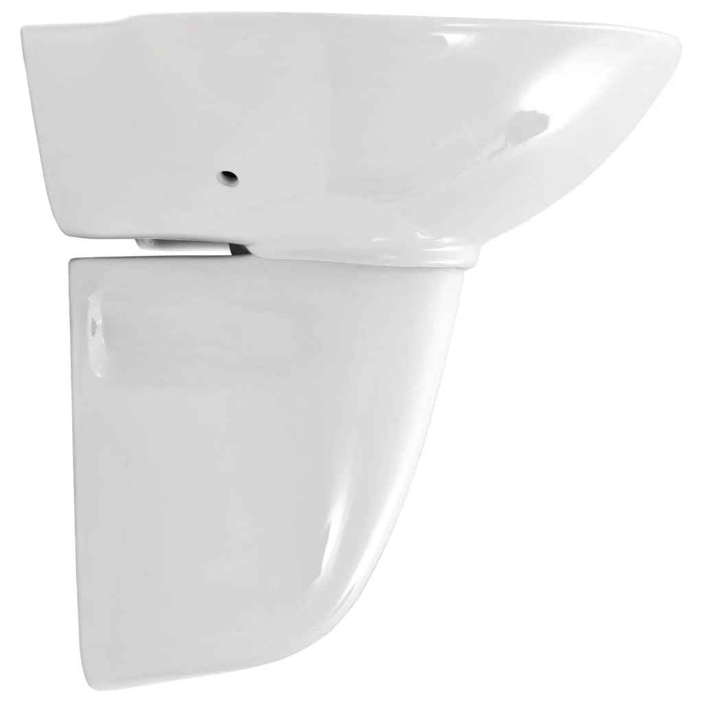 Zidni umivaonik keramički bijeli 690 x 520 x 210 mm A10-0189