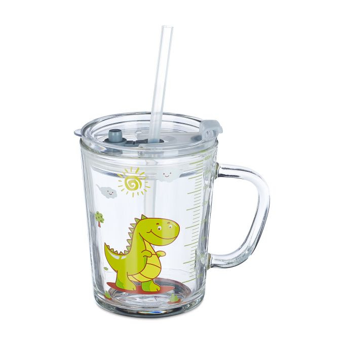 Set dječiji čaša s motivom dinosaura, 12 x 12,5 x 9,5  A12-05
