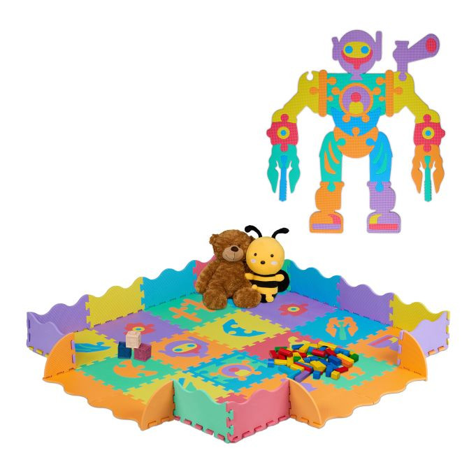 Podloga za slagalice s robotima, 1 x 32 x 32 cm A12-0855