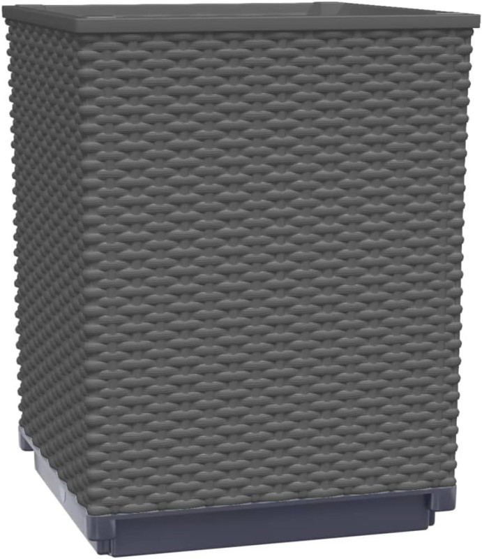 Set od 2 crne polipropilenske saksije, 30 x 30 x 36 cm A11-0201