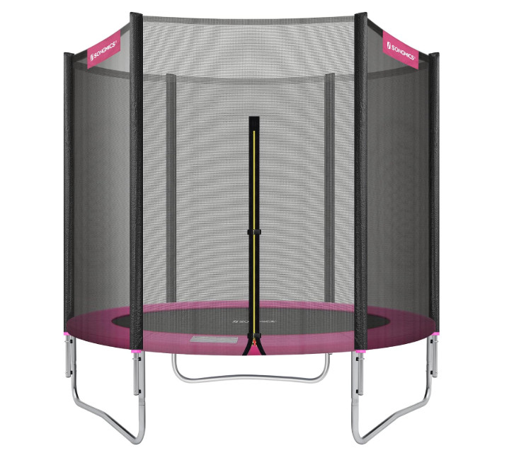 Trampolin, prečnik 183 cm, crno-rozi A18-0149