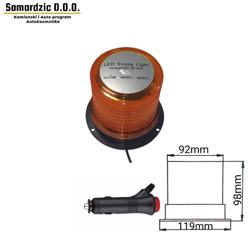 LED rotacija - rotaciona lampa 10-30V (magnetna)