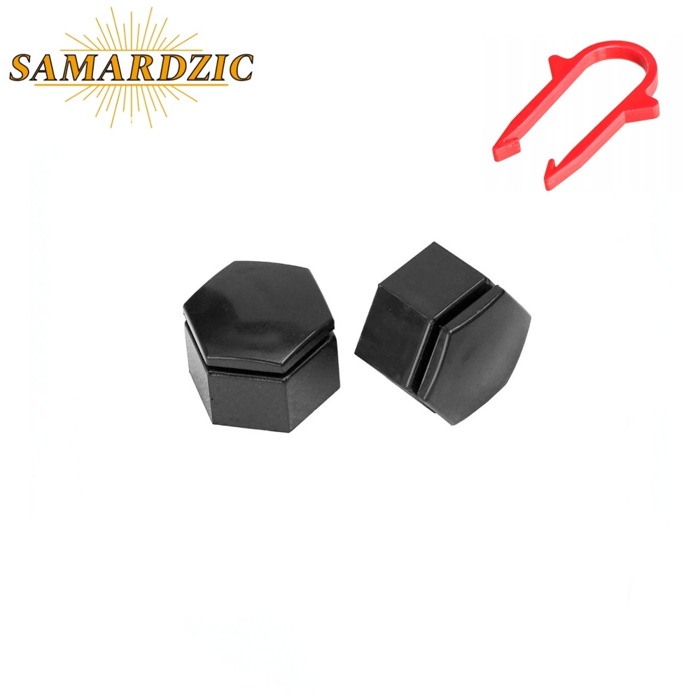 Crni cepovi / kapice za sarafe na felgama 17mm 20KOM
