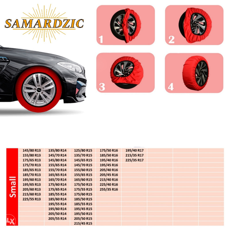 Carape - lanci za snijeg S velicina