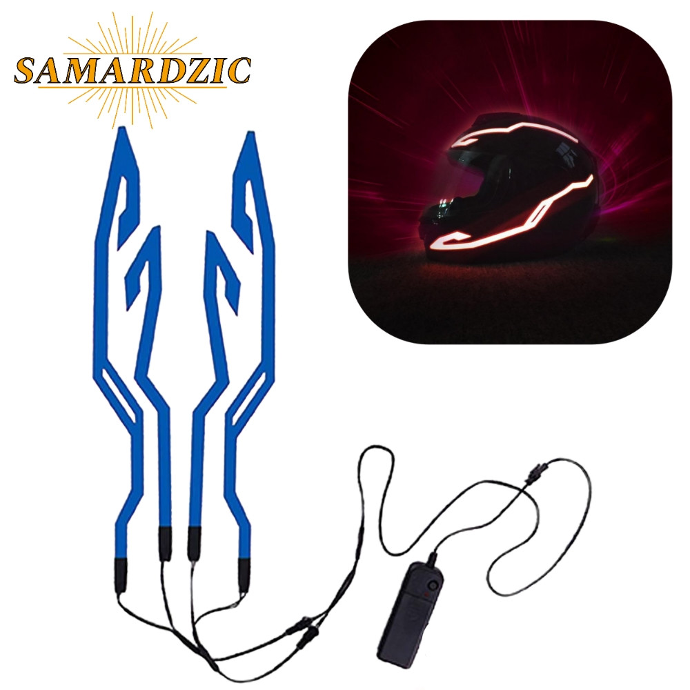 Plave LED trake za moto kacigu motor skuter atv