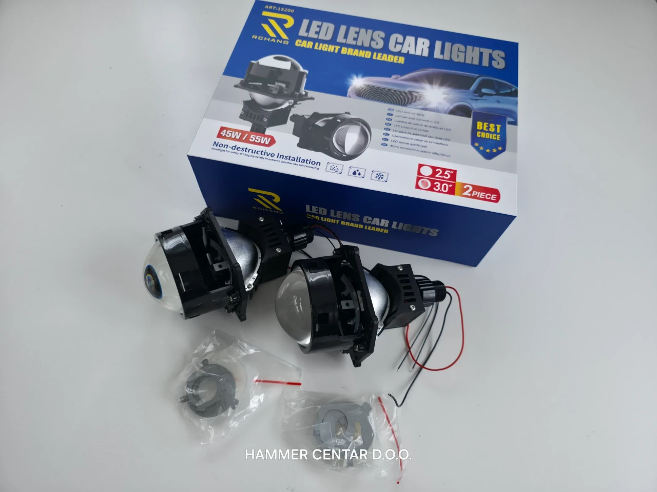 BI LED SOCIVA 3" PROJEKTORI LEĆA BI XENON LED