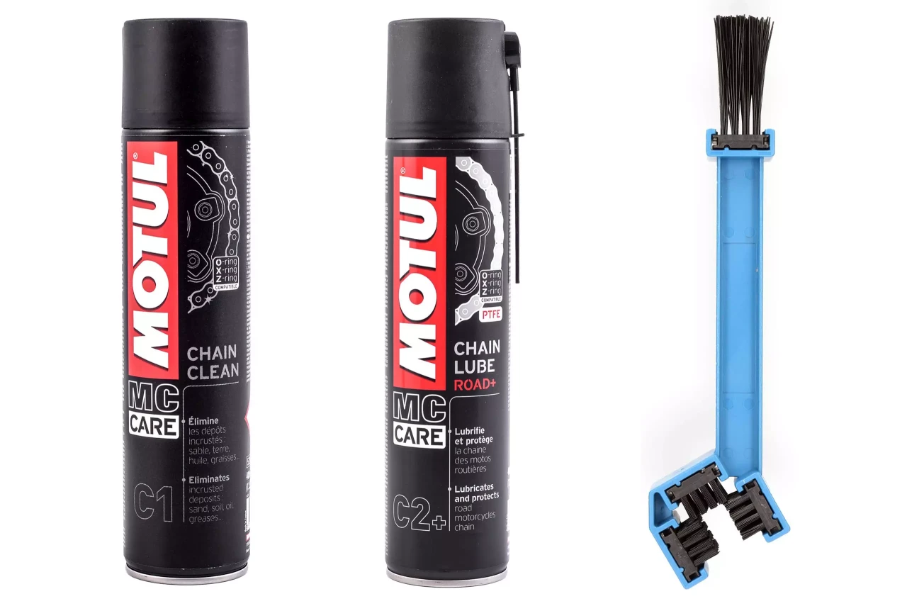 SET ZA MOTOR ZA LANAC PODMAZIVANJE CISCENJE SPREJ MOTUL