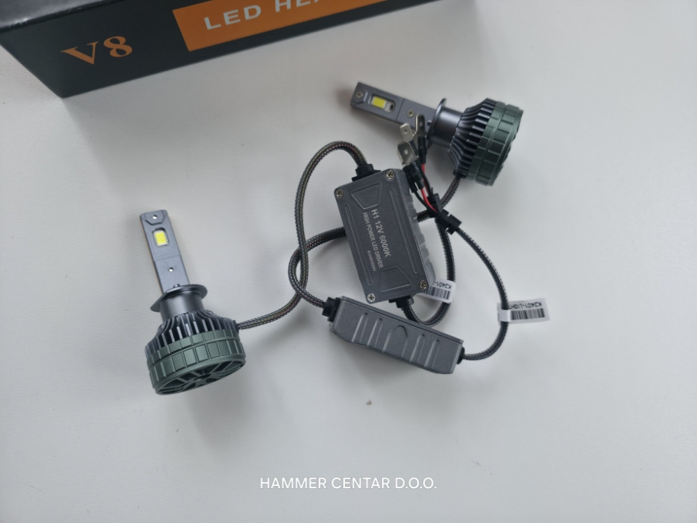 H1 LED SIJALICE V8 90W BEZ GRESKE BIJELE