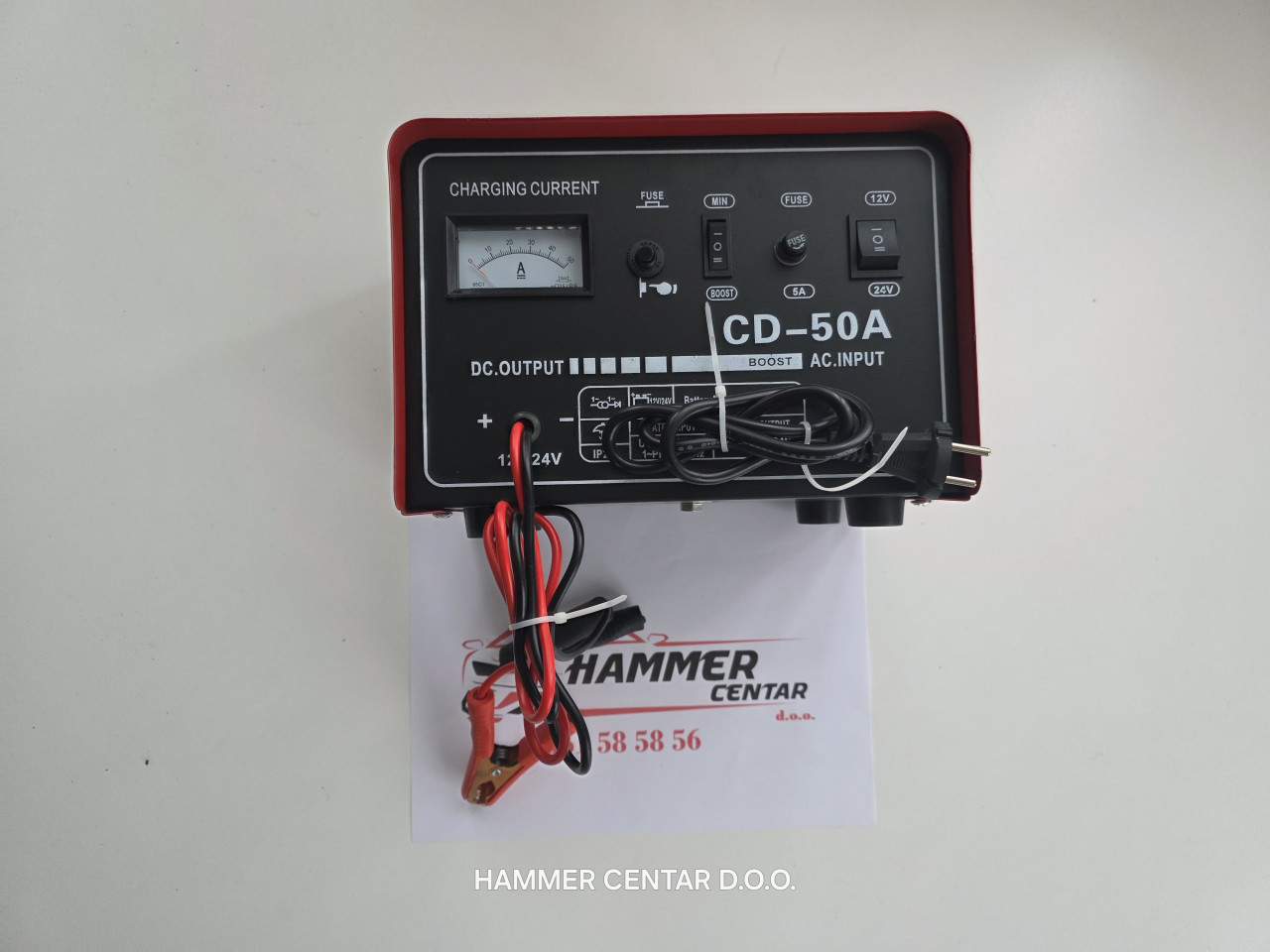 ISPRAVLJAČ PUNJAC ZA AKUMULATOR AUTO KAMION 12 24V 50A