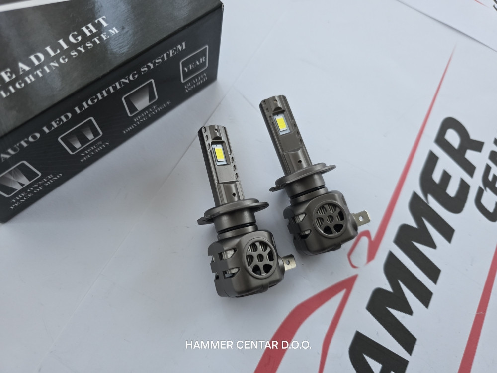 H7 LED SIJALICE FULL CANBUS 100W BIJELE KRATKE