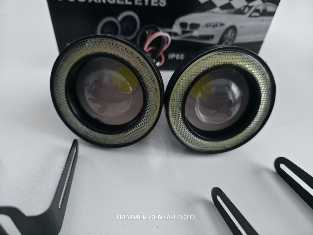 76mm UNIVERZALNE MAGLENKE SA SOCIVOM LED BIJELE