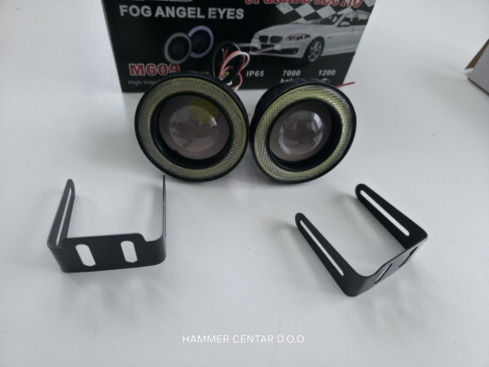76mm UNIVERZALNE MAGLENKE SA SOCIVOM LED BIJELE