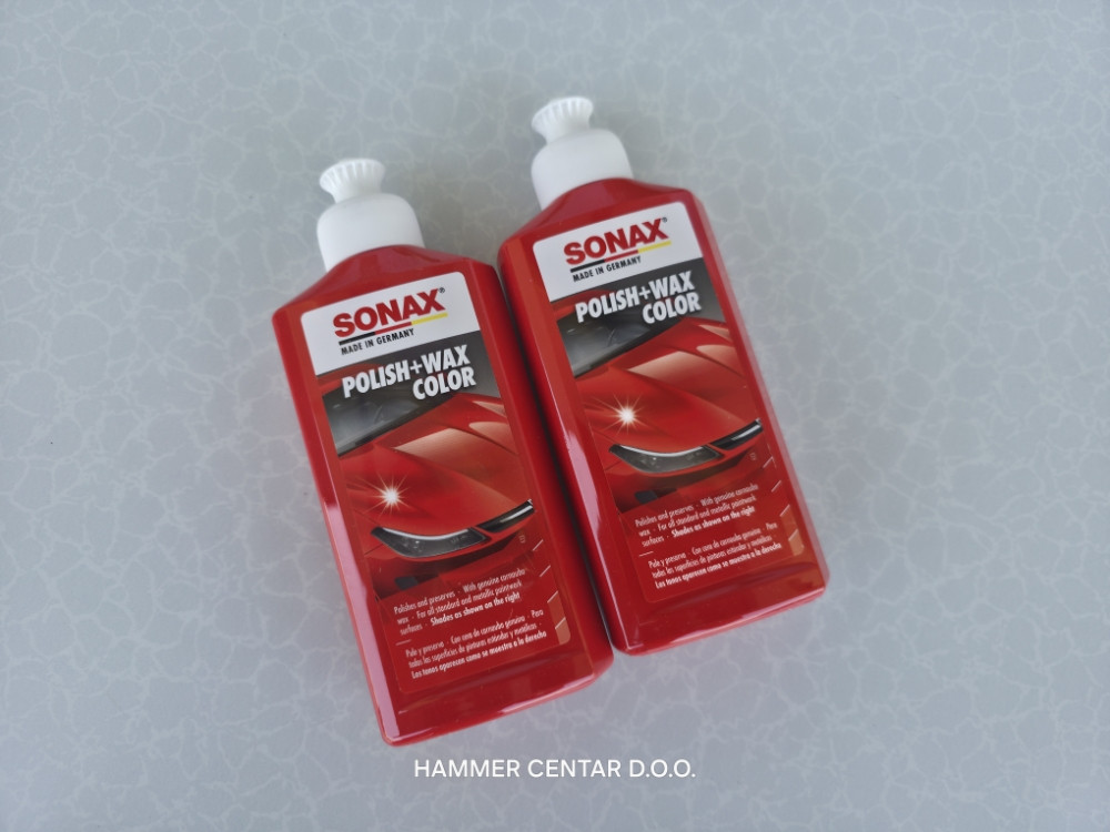 SONAX POLITURA SA VOSKOM PASTA ZA POLIRANJE 250ML CRVENA