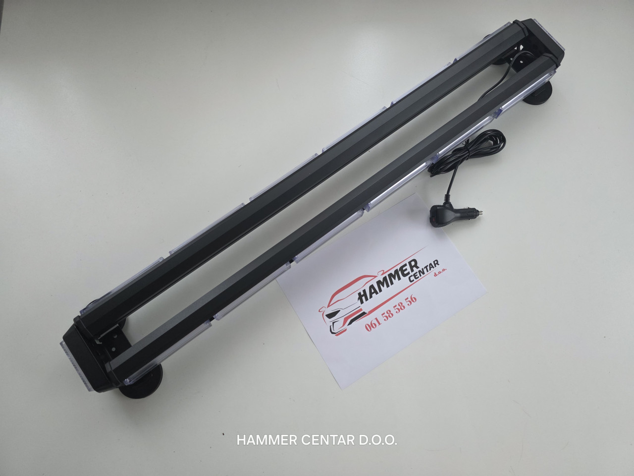 LED ROTACIJA ŽUTA 100CM MAGNETNA 12V 24v AUTO KAMION SLEP SLUZBA