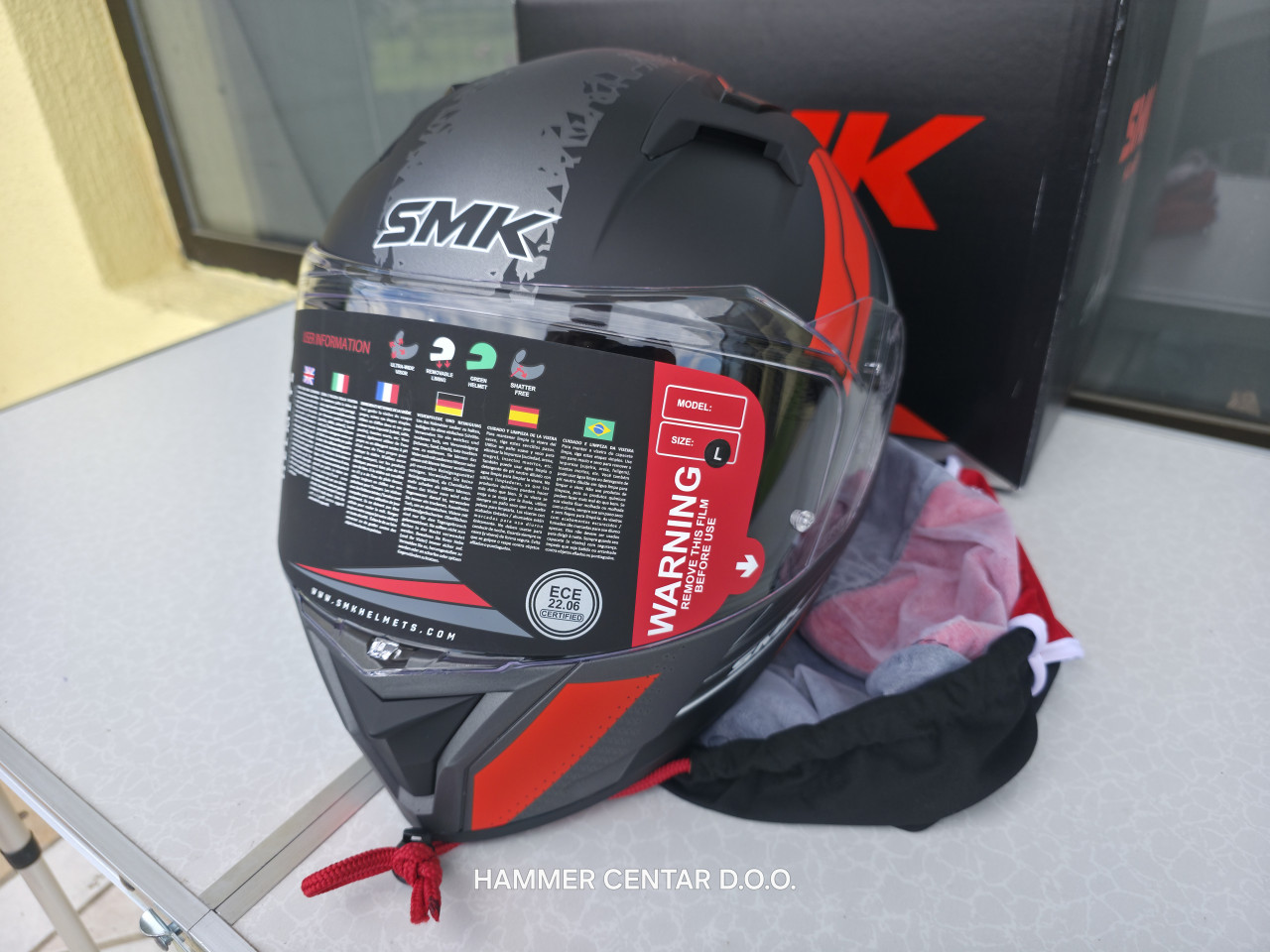 SMK KACIGA ZA MOTOR SKUTER QUAD M L VELICINA