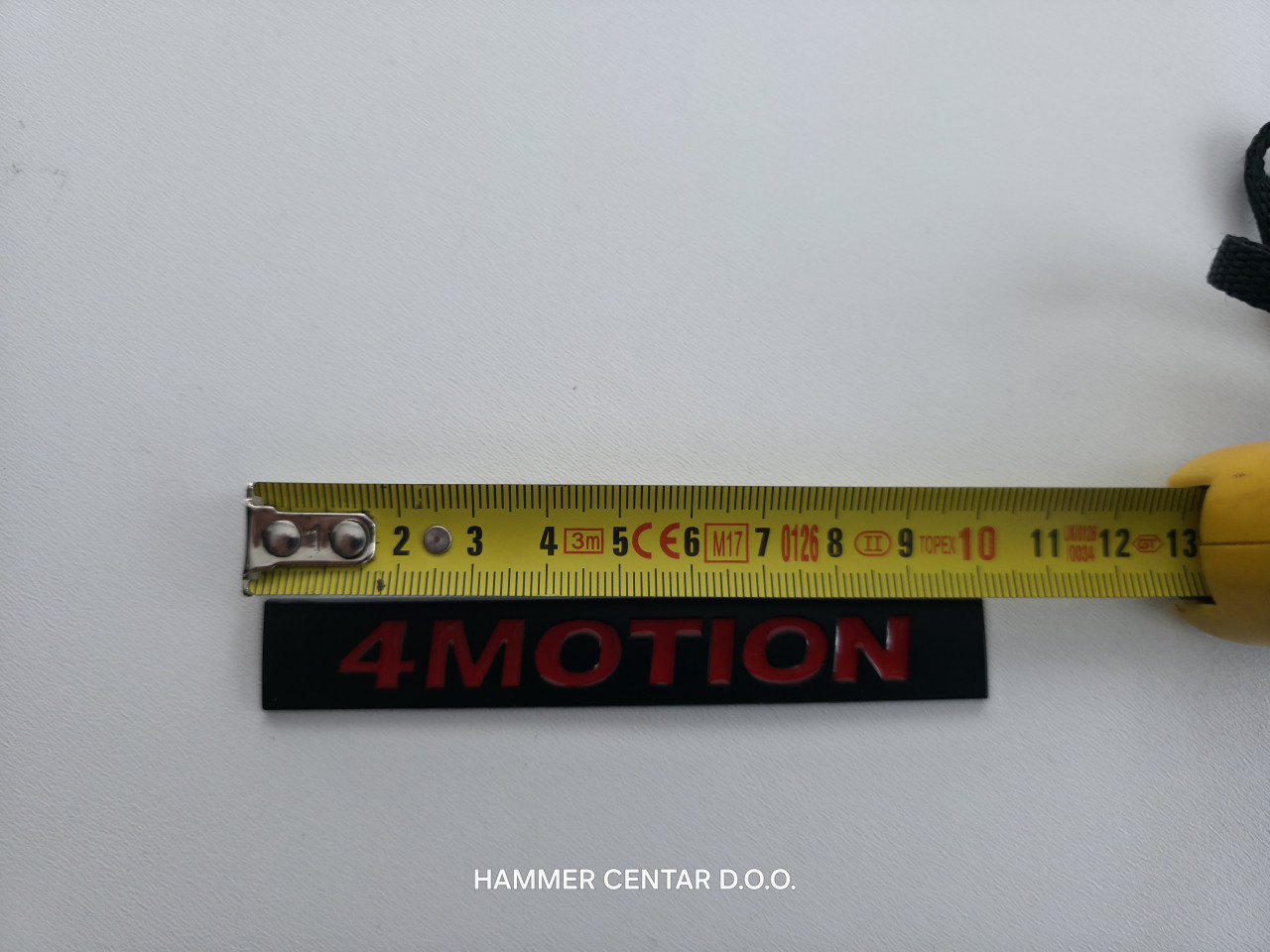 4 MOTION ZNAK STIKER NALJEPNICA PREDNJI ZNAK ZNAKOVI