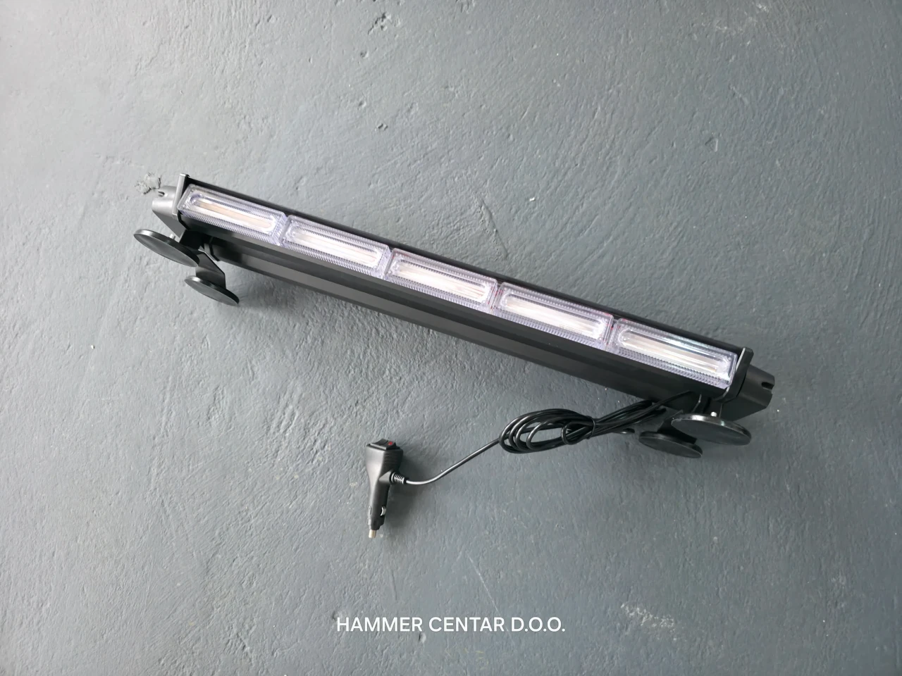 LED ROTACIJA ŽUTA 80CM MAGNETNA 12V 24v AUTO KAMION SLEP SLUZBA