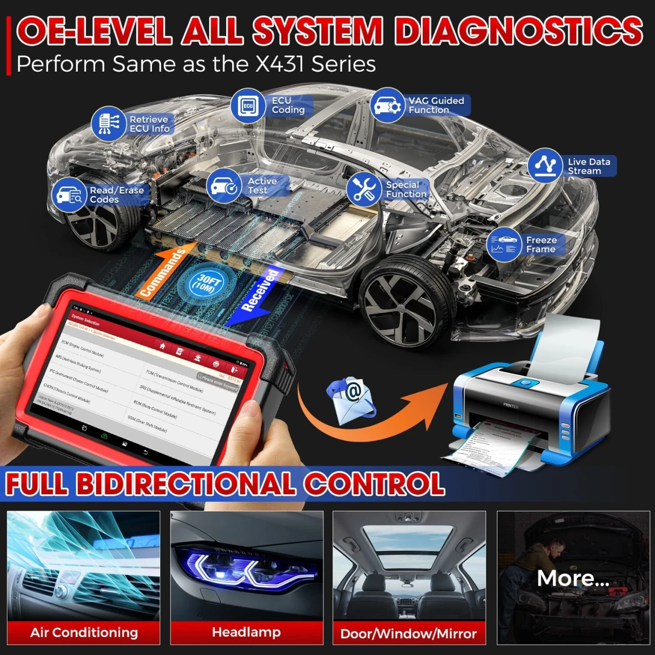 AUTODIJAGNOSTIKA 2026 LAUNCH X431 CRP919E BT NOVO BLUETOOTH