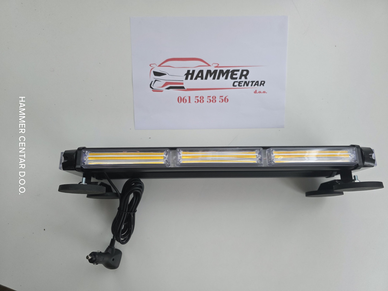 LED ROTACIJA ŽUTA 50CM MAGNETNA  12V 24v AUTO KAMION SLEP SLUZBA